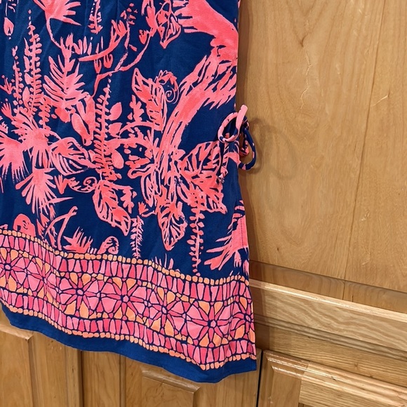 Lilly Pulitzer Vibrant Blue and Pink Tropical Dress - Picture 2 of 9